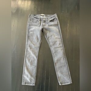 Antik Denim Womens Black 5 pocket zip jean. Size 30